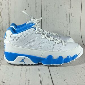 Nike Air Jordan 9 UNC White University Blue Golf Shoes Clears Men’s 8 FJ5934-101